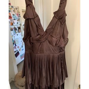 Brown mini dress